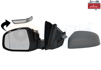 VAN WEZEL Sidespejl 1882807 venstre for FORD