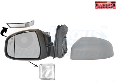 VAN WEZEL Sidespejl 1945817 venstre for FORD