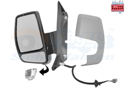 VAN WEZEL Sidespejl 1987807 venstre for FORD