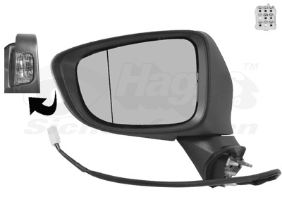 VAN WEZEL Sidespejl 2766807 venstre for MAZDA