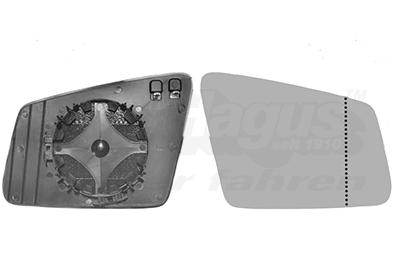 VAN WEZEL Spejlglas, udvendig spejl 3044838 højre for MERCEDES-BENZ