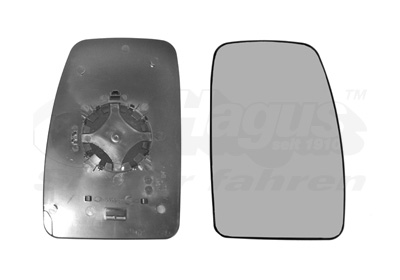 VAN WEZEL Spejlglas, udvendig spejl 3799836 højre for OPEL RENAULT