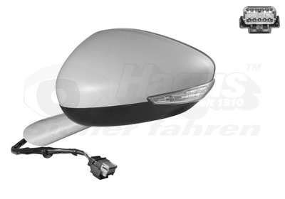 VAN WEZEL Sidespejl 4068807 venstre for CITROËN/PEUGEOT