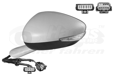 VAN WEZEL Sidespejl 4068817 venstre for CITROËN/PEUGEOT