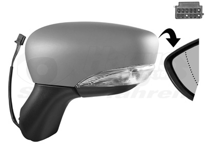 VAN WEZEL Sidespejl 4373817 venstre for RENAULT