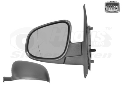 VAN WEZEL Sidespejl 4412807 venstre for MERCEDES-BENZ RENAULT