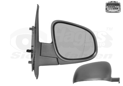 VAN WEZEL Sidespejl 4412808 højre for MERCEDES-BENZ RENAULT