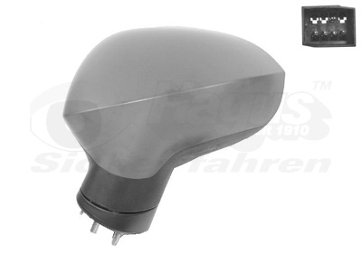 VAN WEZEL Sidespejl 4919807 venstre for SEAT