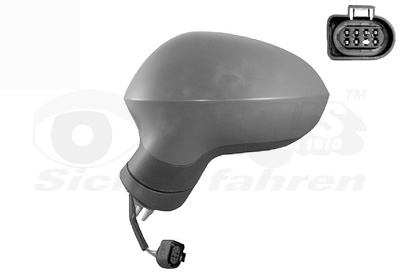 VAN WEZEL Sidespejl 4940817 venstre for SEAT