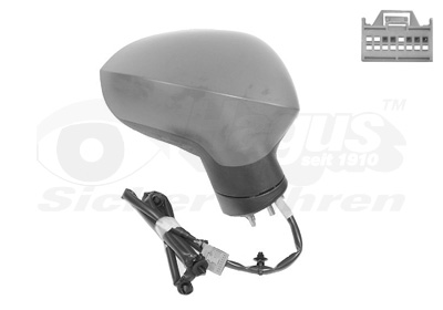 VAN WEZEL Sidespejl 4944808 højre for SEAT