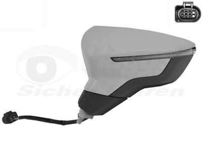 VAN WEZEL Sidespejl 4946807 venstre for SEAT