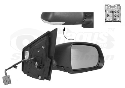 VAN WEZEL Sidespejl 5828808 højre for VW