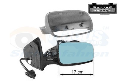 VAN WEZEL Sidespejl 5888816 højre for VW
