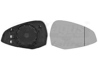 VAN WEZEL Spejlglas, udvendig spejl 0346838 højre for AUDI