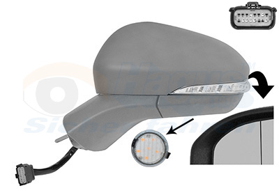 VAN WEZEL Sidespejl 1883817 venstre for FORD