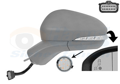 VAN WEZEL Sidespejl 1883825 venstre for FORD