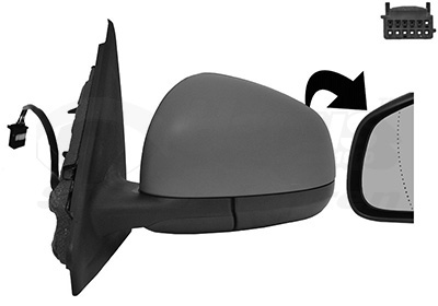 VAN WEZEL Sidespejl 4368807 venstre for RENAULT SMART