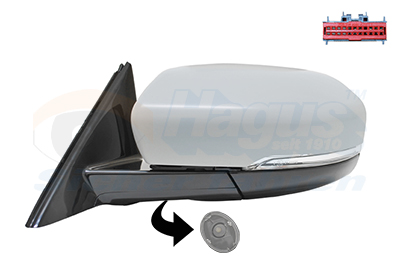 VAN WEZEL Sidespejl 0251817 venstre for LAND ROVER