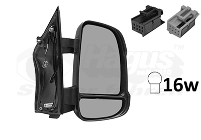 VAN WEZEL Sidespejl 0983828 W16W højre for CITROËN/PEUGEOT FIAT PEUGEOT