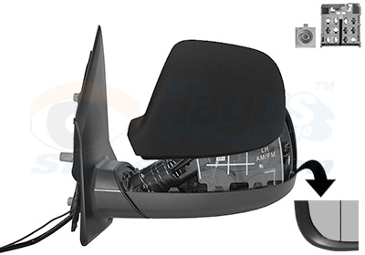 VAN WEZEL Sidespejl 5791805 venstre for VW