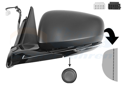 VAN WEZEL Sidespejl 4317817 venstre for RENAULT