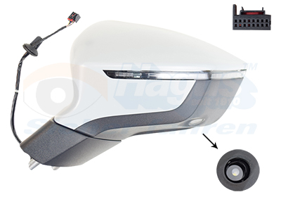 VAN WEZEL Sidespejl 4907825 venstre for SEAT