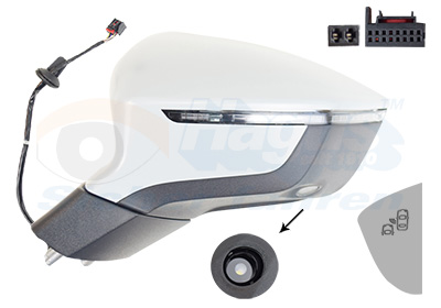 VAN WEZEL Sidespejl 4907827 venstre for SEAT