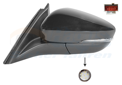 VAN WEZEL Sidespejl 1949817 venstre for FORD
