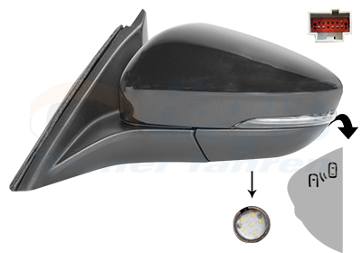 VAN WEZEL Sidespejl 1949827 venstre for FORD