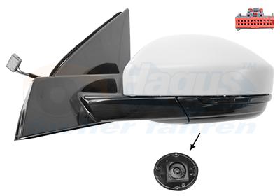 VAN WEZEL Sidespejl 0259817 venstre for LAND ROVER