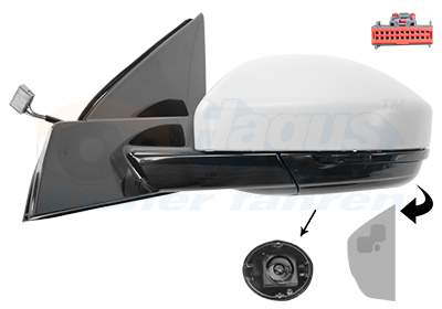 VAN WEZEL Sidespejl 0259827 venstre for LAND ROVER