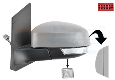 VAN WEZEL Sidespejl 1866827 venstre for FORD