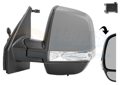 VAN WEZEL Sidespejl 1639817 højre for FIAT