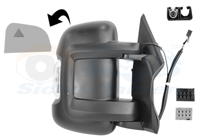 VAN WEZEL Sidespejl 1652814 W16W højre for FIAT