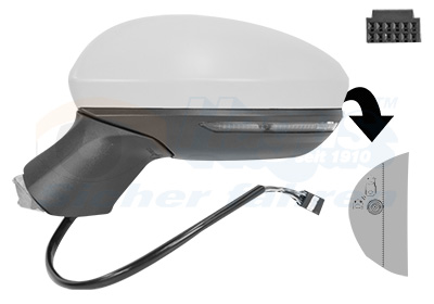 VAN WEZEL Sidespejl 4422827 venstre for MITSUBISHI RENAULT