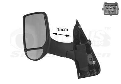VAN WEZEL Sidespejl 1898817 venstre for FORD