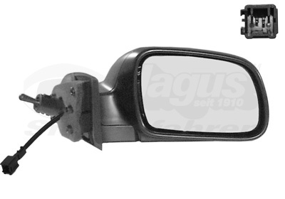 VAN WEZEL Sidespejl 4040814 højre for CITROËN/PEUGEOT