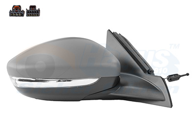 VAN WEZEL Sidespejl 4043804 WY5W højre for PEUGEOT OPEL