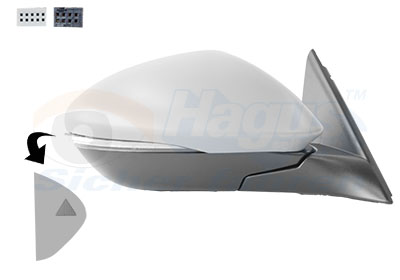 VAN WEZEL Sidespejl 0125826 højre for ALFA ROMEO