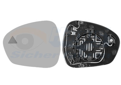 VAN WEZEL Spejlglas, udvendig spejl 0125835 venstre for ALFA ROMEO
