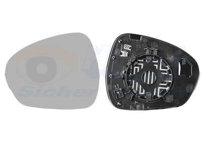 VAN WEZEL Spejlglas, udvendig spejl 0125837 venstre for ALFA ROMEO