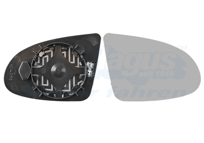 VAN WEZEL Spejlglas, udvendig spejl 0302838 højre for AUDI