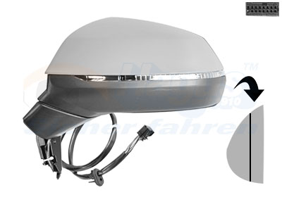 VAN WEZEL Sidespejl 0391805 venstre for AUDI