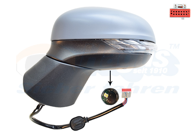 VAN WEZEL Sidespejl 1853817 venstre for FORD