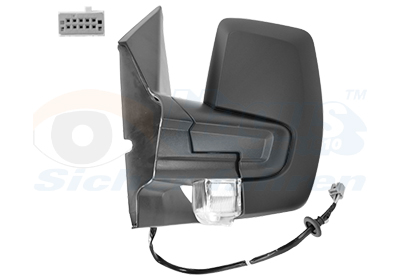 VAN WEZEL Sidespejl 1989801 venstre for FORD