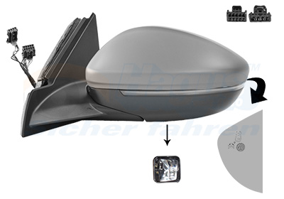 VAN WEZEL Sidespejl 4043827 venstre for OPEL PEUGEOT
