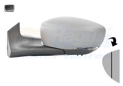 VAN WEZEL Sidespejl 4365807 venstre for RENAULT