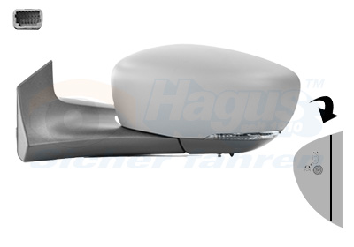 VAN WEZEL Sidespejl 4365827 venstre for RENAULT