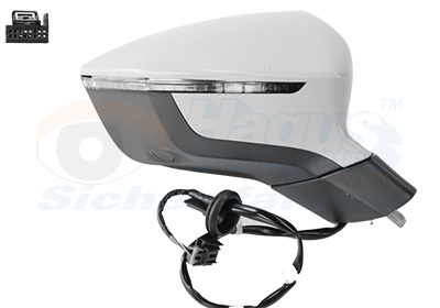 VAN WEZEL Sidespejl 4907808 højre for SEAT