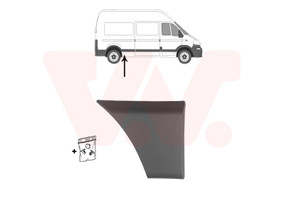 VAN WEZEL Pynte-/beskyttelsesliste, sidepanel 4388426 Sideinstallation for OPEL RENAULT